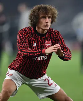 Arsenal FC vs Molde FK: David Luiz Warms Up Ahead of UEFA Europa League Clash
