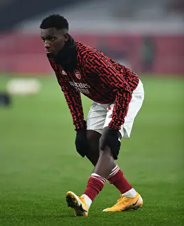 Arsenal V Molde FK 2020-21 Prints: Arsenal FC vs Molde FK: Eddie Nketiah Warming Up Ahead of UEFA Europa League Clash at Emirates Stadium