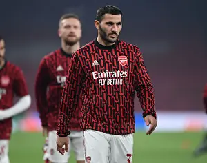 Arsenal V Molde FK 2020-21 Prints: Arsenal FC vs Molde FK: Sead Kolasinac Warming Up - UEFA Europa League 2020-21