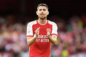 Arsenal V AS Monaco 2023-24 Prints: Arsenal FC vs AS Monaco: Jorginho's Reaction at Emirates Cup 2023