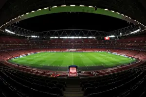Arsenal V Montpellier 2012-13 Prints: Arsenal FC vs Montpellier Herault SC: UEFA Champions League Match at Emirates Stadium