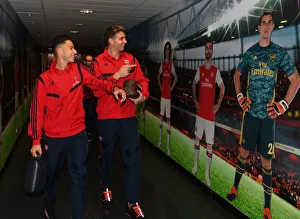Arsenal V Nottingham Forest Carabao Cup 3rd Rd 2019-20 Prints: Arsenal FC vs. Nottingham Forest: Carabao Cup Showdown - Martinelli and Martinez Ready