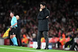 Arsenal V PSV Eindhoven 2023-24 Prints: Arsenal FC vs PSV Eindhoven: Mikel Arteta Leads the Gunners in Champions League Clash