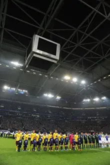 Schalke 04 V Arsenal 2012-13 Prints: Arsenal FC vs. Schalke 04: 2012-13 UEFA Champions League Showdown