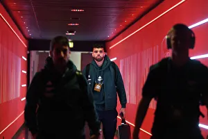 Arsenal V Sevilla 2023-24 Prints: Arsenal FC vs Sevilla FC: Arrival of Arsenal's David Raya at Emirates Stadium - UEFA Champions League 2023/24