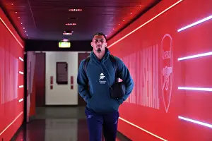 Arsenal V Sevilla 2023-24 Prints: Arsenal FC vs Sevilla FC: Arrival of William Saliba at Emirates Stadium - UEFA Champions League 2023/24