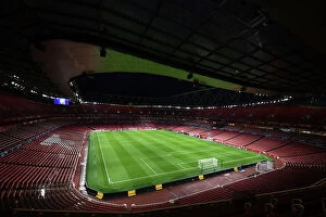 Arsenal v Sevilla 2023-24 Collection: Arsenal FC vs Sevilla FC: A Behind-the-Scenes Look at the Emirates Stadium Showdown - UEFA