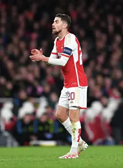 Arsenal FC vs Sevilla FC: Jorginho's Emotional Reaction in Group B - UEFA Champions League 2023/24