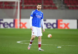 Arsenal FC vs SL Benfica: Calum Chambers Pre-Match Preparation at Karaiskakis Stadium (UEFA Europa League Round of 32, 2021)