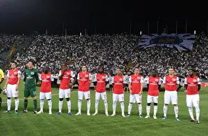 Arsenal FC vs. Udinese Calcio, UEFA Champions League Play-Off 2011: The Team Line-Up at Stadio Friuli