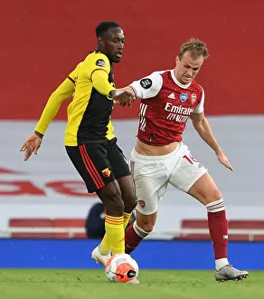 Arsenal FC vs Watford FC: Intense Moment at Emirates Stadium, Premier League 2019-2020