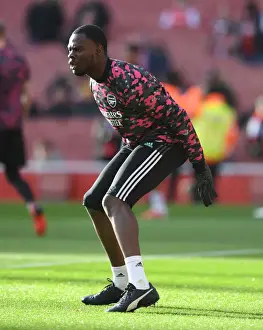 Arsenal V Watford 2021-22 Prints: Arsenal FC vs Watford: Ovie Ejaria's Focus at Emirates Stadium (Premier League 2021-22)