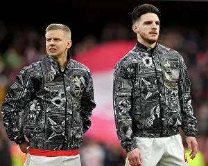 Arsenal FC: Zinchenko and Rice Prepare for Battle against Brighton & Hove Albion (2023-24)
