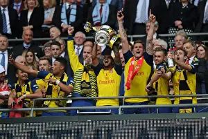 Arsenal V Aston Villa - FA Cup Final 2015 Prints: Arsenal FC's FA Cup Victory: Theo Walcott's Triumphant Moment