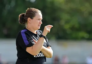 Arsenal Ladies V Lincoln Ladies 2012:13 Prints: Arsenal FC's Laura Harvey Leads Ladies Team Against Lincoln in FA WSL Match