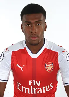 Arsenal First Team 2016-17: Alex Iwobi at Arsenal Photocall