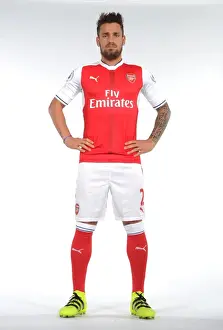 Arsenal First Team 2016-17: Mathieu Debuchy at Team Photocall
