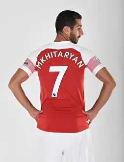 1st Team Photo-call 2018/19 Prints: Arsenal First Team 2018/19: Henrikh Mkhitaryan at London Colney Training Ground