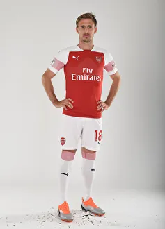 Arsenal First Team 2018/19: Nacho Monreal at Photo Call