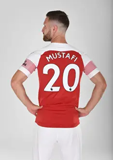 1st Team Photo-call 2018/19 Prints: Arsenal First Team 2018/19: Shkodran Mustafi at Photo Call