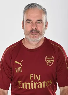 Arsenal First Team 2018/19: Victor Manas at London Colney Photocall