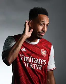 Arsenal First Team 2020-21: Aubameyang at Arsenal Media Photocall