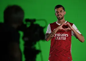 Arsenal First Team 2020-21: Dani Ceballos at Photocall