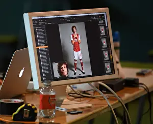 Arsenal First Team 2020-21: David Luiz at Arsenal Media Photocall
