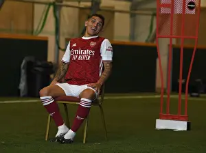 Arsenal First Team 2020-21: Lucas Torreira at Arsenal Media Photocall