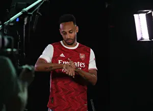 Arsenal First Team 2020-21: Pierre-Emerick Aubameyang at Arsenal Photocall