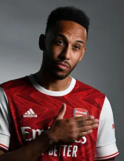 Arsenal First Team 2020-21: Pierre-Emerick Aubameyang at Arsenal Photocall