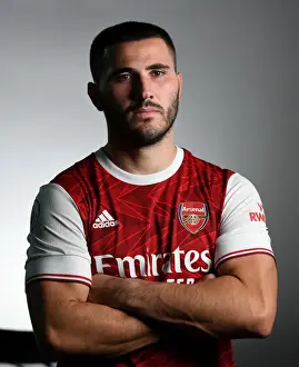 Arsenal First Team 2020-21: Sead Kolasinac at Arsenal Photocall