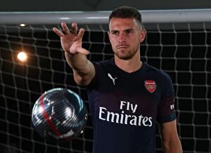 Images Dated 2018 August: Arsenal First Team: Aaron Ramsey at 2018/19 Photo Call