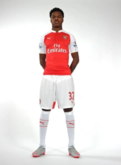 Arsenal 1st Team Photocall 2015-16 Prints: Arsenal First Team: Chuba Akpom at 2015-16 Photocall