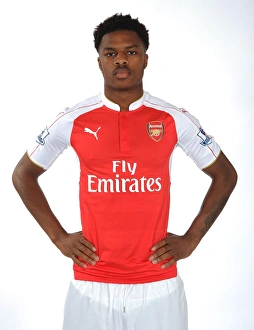 Arsenal First Team: Chuba Akpom at 2015-16 Photocall