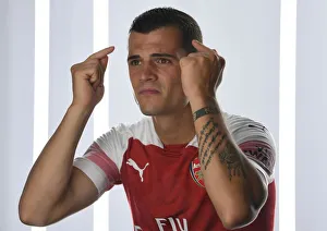 Arsenal First Team: Granit Xhaka at 2018/19 Photo Call