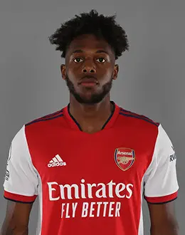 Arsenal First Team: Nuno Tavares at Arsenal's 2021-22 Photocall