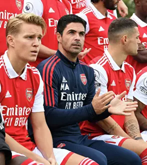 Men's Squad Photo 2022-23 Prints: Arsenal First Team Squad 2022-23: Mikel Arteta Leading the Charge
