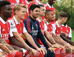 Men's Squad Photo 2022-23 Prints: Arsenal First Team Squad 2022-23: Mikel Arteta Leading the Charge