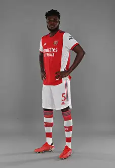 Arsenal First Team: Thomas Partey at Arsenal's 2021-22 Photocall