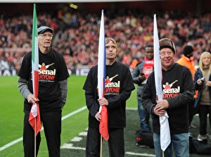 Arsenal for Everyone flag wavers. Arsenal 2: 0 Southampton. Barclays Premier League