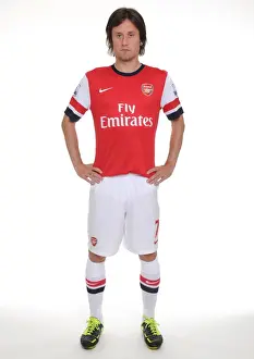 Arsenal Football Club: 2013-14 Squad - Rosicky at First Team Photocall