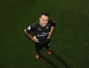 Arsenal Football Club: 2014-15 First Team Photocall Featuring David Ospina at Emirates Stadium