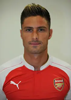Arsenal 1st Team Photocall 2015-16 Prints: Arsenal Football Club: 2015-16 First Team - Olivier Giroud at Emirates Stadium