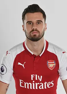 Arsenal 1st Team Photocall 2017-18 Prints: Arsenal Football Club 2017-18 First Team: Carl Jenkinson's Photocall