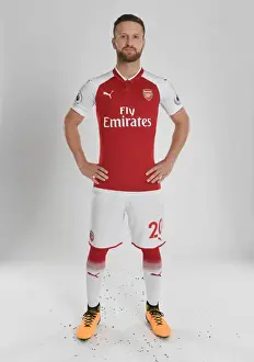 Arsenal 1st Team Photocall 2017-18 Prints: Arsenal Football Club 2017-18: Shkodran Mustafi's Portrait
