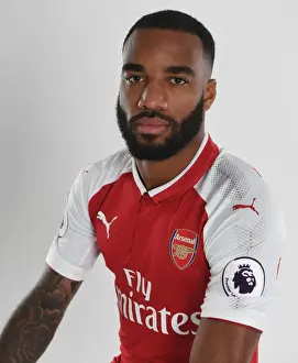 Arsenal 1st Team Photocall 2017-18 Prints: Arsenal Football Club 2017-18 Team: Alex Lacazette at Photocall