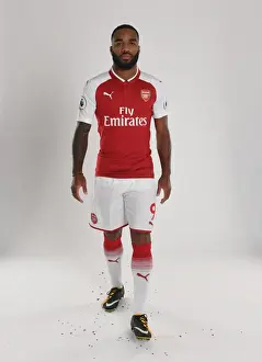 Arsenal Football Club 2017-18 Team: Alex Lacazette's Photoshoot at Emirates Stadium