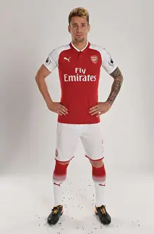 Arsenal 1st Team Photocall 2017-18 Prints: Arsenal Football Club 2017-18 Team: Mathieu Debuchy's Photocall