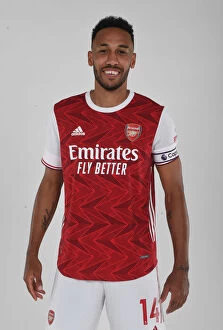 1st Team Photocall 2020-21 Collection: Arsenal Football Club: 2020-21 First Team - Pierre-Emerick Aubameyang at Team Photocall